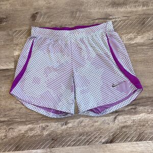 Women’s Nike Dri-Fit Strike 21 Soccer Short 5” Purple Teal Size M Activewear